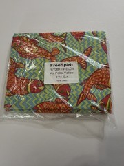 NEW Free Spirit “Koi Pollio” Yellow 2 Yards of 100% Cotton Fabric