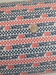 Nascar Patriotic Checker Flag Racing Cotton Fabric By The Yard