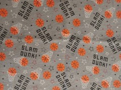 3 pieces SPORTS FLANNEL- 18″ x 41″ ea. – Basketball,Baseball,Vollyball-Snuggle