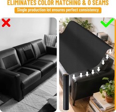 Tela Vinilo Marina Cuero Sintetico Negro 1 Yard 54×36 Impermeable Resistente Tap