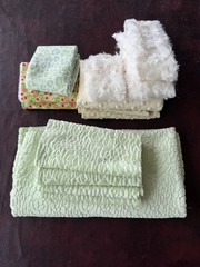 Miscellaneous Random Fabric Scraps MINKY CUDDLE DOT ROSEBUD PRINTS COLOR THEMES