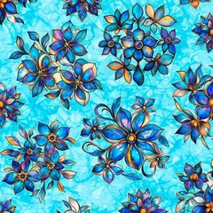 MOSAIC BLOOMS by Morris Creative Group for QT Fabrics – bty – item #31486-Q