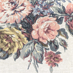 Vintage Jacquard Loomed English Garden Floral Tapestry Cushion Pillow Panels