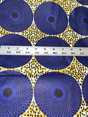 Navy, gold & black Ankara