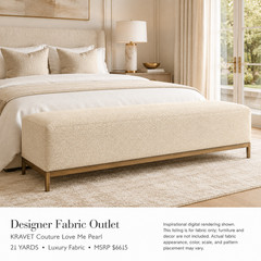 KRAVET Couture Love Me Pearl 21 YARDS Luxury Fabric Material MSRP $6615