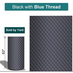 64″ Quilted Nappa Vinyl Fabric Foam Padded Auto Interior Upholstery Material