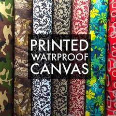 Printed Canvas Fabric Waterproof Outdoor 60″ wide 600 Denier by the yard