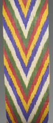 11 Yard HAND MADE UZBEK Natural 100% COTTON IKAT FABRIC # 8072**