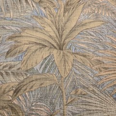 Tommy Bahama BAHAMIAN BREEZE Palms Outdoor Fabric 2 Yds X 55″ Blue Green READ