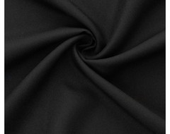 $25 for 2 Yards – Real Wool Gabardine Fabric Suiting Washable – Black Color