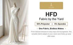 HFD Jersey Knit Fabric by the Yard 220 GSM Poly Spandex 2-Way Stretch 58/60″ Wid