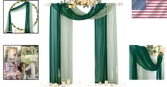 Beautifully Soft Sheer Drapes for Events – 2 Panels, 29″x236″, Machine Washable