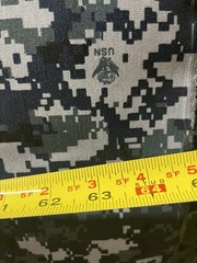 Navy Blue Digital NyCo Camo Fabric 60”
