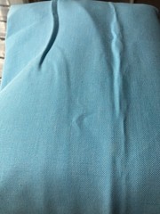 Blue Oxford Cloth Type Fabric By The Yard 44” Wide Aqua