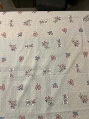 Precious Moments Pink Hearts Bunny SamB 1/2 Yard Spectrix Cotton Fabric – New