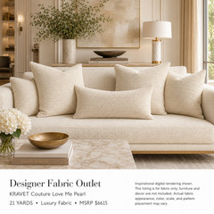 KRAVET Couture Love Me Pearl 21 YARDS Luxury Fabric Material MSRP $6615