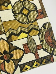 VTG House ‘N Home Fabrics & Draperies Inc Abstract Mid Century Mod Fabric 133″