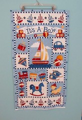 MODA FABRICS IT’S A BOY QUILT WALLHANGING COTTON FABRIC PANEL