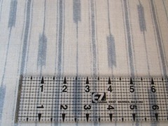 MCLAURIN & Piercy IKAT Linen Strip Fabric 48″ x 53″W Blue & Beige