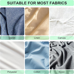 Iron-On Fleece Fabric 300 X 100Cm, 50 G/M² Fleece Line for Iron-On, Ironing Inse