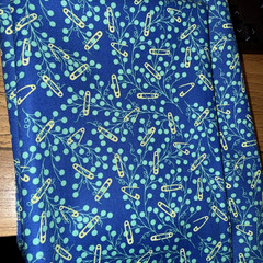 FQ PINS NEEDLES SEWING HOMEMADE BLUE MULTI Cotton Quilt CRAFT Fabric Tula Pink