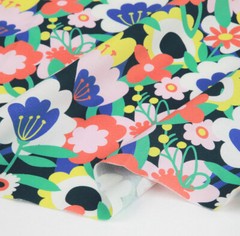 OEKO-TEX Flower Floral Patterned Fabric made in Korea by the Half Yard