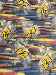 Vintage Jeff Gordon #24 NASCAR 2004 Cotton Fabric Springs Industries 45×37 In