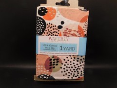 Waverly Inspriations 1 yard precut 100% cotton 36″ x 44″ spots coral