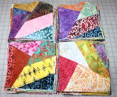 12 Pc Crazy Quilt 8″ Squares (Batiks) No Duplicates Cotton Fabric-Quilt-Sew