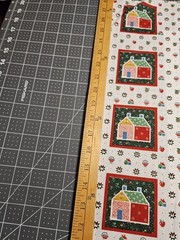 VTG Cranston Green Pitcher & Basket of Apples Fabric Panel 17×22 Grandmacore