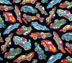 Race Car Fabric Nascar Racing Hot Rod Toss Cotton DIY Craft Quilt BTHY