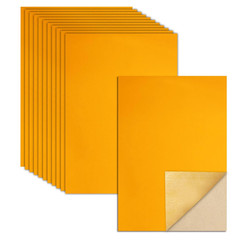 12 Pcs Self Adhesive Felt Sheets, Yellow Felt Sheet with Adhesive Backing, 8 x 1