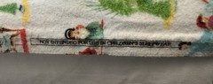 Christmas Fabric 8 Yards Snowmen Skiers Angels White Cotton Flannel Vintage