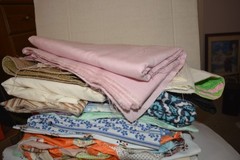 Large 15 + Pound Lot of Mixed Sewing Quilting Fabric Scraps Various Sizes
