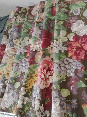 P Kaufman Floral Fabric 2 Yards Soil Stain Resistant 54 Inch Wide Upholstery