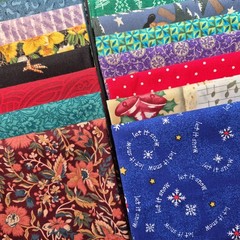 Fat Quarter Bundle 45 FQ Cotton Quilting Fabric Stash Builder Mixed Fabric Lot
