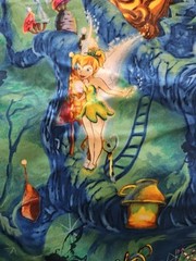 Lot Of 3 Pieces Of HTF Disney For Springs Global Fairies Cotton Fabric READ