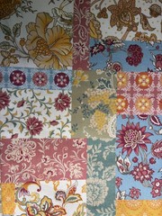 8 oz Cotton Canvas Fabric Floral Print 59” Wide by the Yard for Sewing