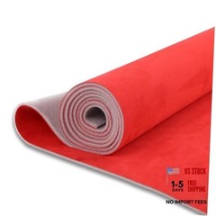Red Suede Headliner Fabric with Foam Backing – 54″ L x 60″ W – Auto Suede Roof