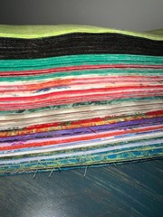 75 PC 2.5″ JELLY ROLL Strips Mixed 100% Cotton Fabric Moda, Fairy Frost + others