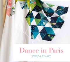 Moda DANCE IN PARIS SPOTTED 1660 150M Teal Gold Dots ZEN CHIC Quilt Fabric