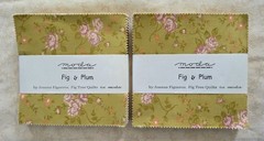 2 packs Moda FIG & PLUM by Joanna Figueroa MODA Charm Packs 40 squares 5″ square