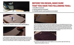 NEW 60″x60″ Brown Multi-functional Auto Roof Lining Headliner Fabric for SUV