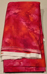 Marble Mate by Moda Quilt Fabric Bright Pink Orange Fuschia 1 1/3 yds