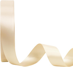 1 Inch 50 Yard Double Faced Satin Ribbon,Nude Beige Satin Craft Fabric Ribbon fo