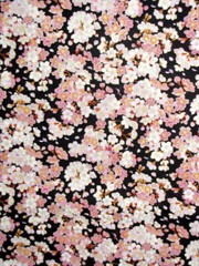 Japanese Asian Floral Fabric By the Yard Cotton Elizabeths Studio Geiko #3403