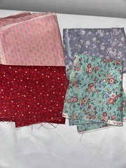 Large Lot Vintage Floral Fabric Pieces Scraps 3 Pounds Tiny Flowers 90’s