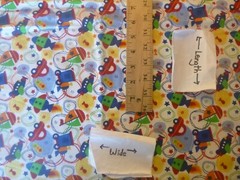Transportation Vehicles on White Cotton Fabric (44″ Wide x 52″ long)