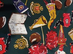 4.66 yards Hamil Textiles University Cheer Sports Craft Fabric 44″w