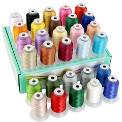 New brothread 30 Colors Polyester Embroidery Machine 500M(550Y), Assortment-1